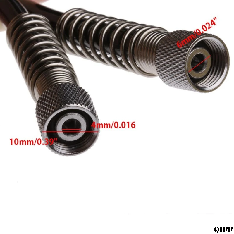 3 м 4x6 мм гибкий PU откатный шланг пружинная трубка черный для компрессора воздушный инструмент Mar28