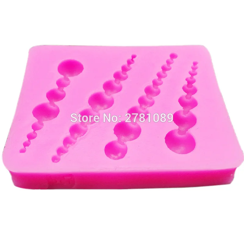 10 шт./компл. случайные силиконовые 4 струны жемчужной сахарной пасты для помадки