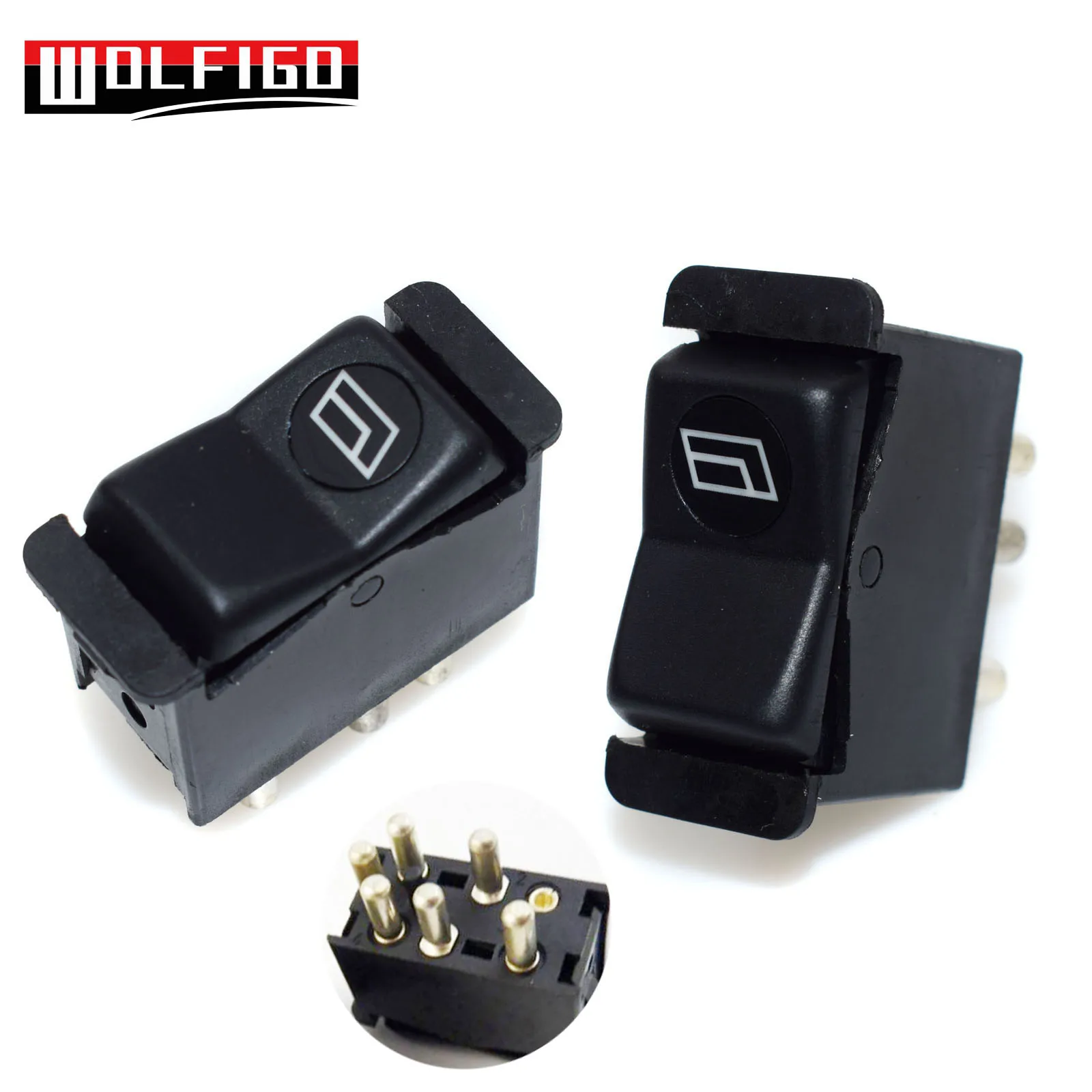 WOLFIGO 6 штифтов для Mercedes W123 190D 190E 240D оконные переключатели панели задней