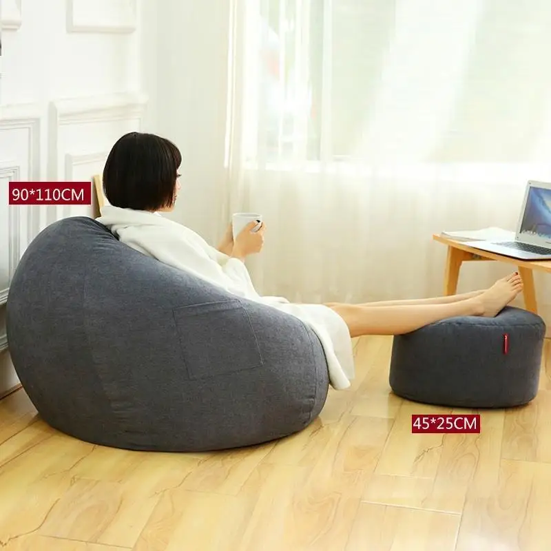 Copridivano односпальная кровать Tatami Boozled Pouf Ouro Sedie Puf Koltuk Poef Stoel Cadeira кресло Beanbag Puff Asiento диван Bean Bag - Цвет: Version I
