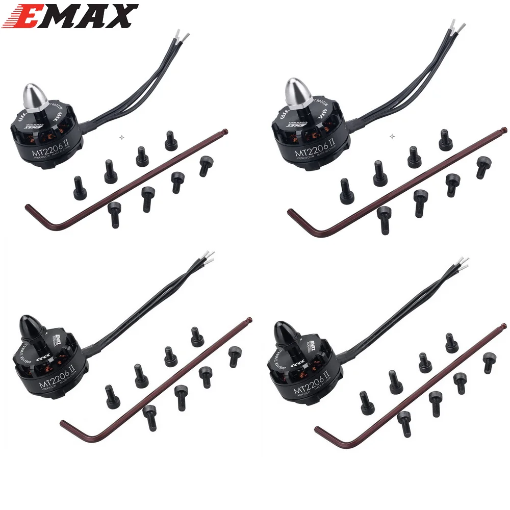 4 комплекта Оригинальное Emax охлаждение MT2206 II 1500KV бесщеточный двигатель 2 CW CCW для RC