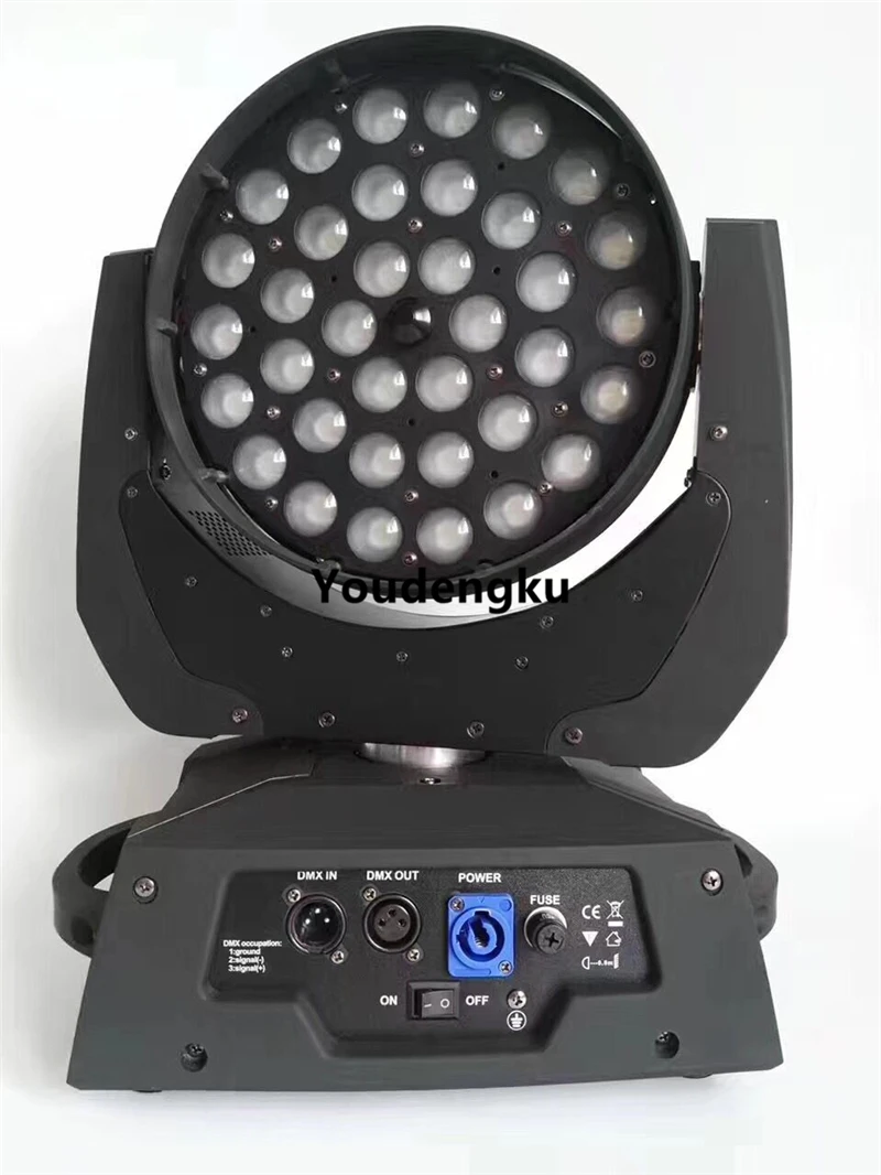 6 шт. с flightcase dj оборудование 36x10 Вт zoom wash led rgbw moving head light 4в1 светодиодная цветная