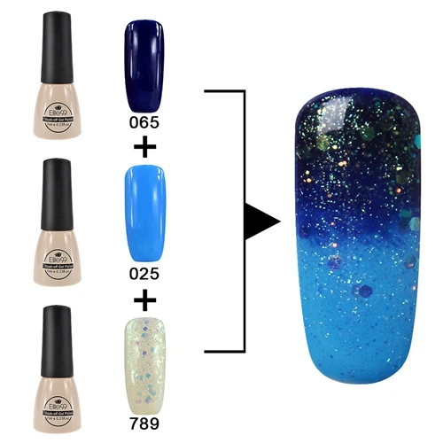 ZH-C045 Elite99 3 шт. Гель-лак Vernis 7 мл Гель-лак для ногтей кисть основа верхнее покрытие Vernis полуперманентный УФ-гель-эмаль DIY маникюрный салон - Цвет: ZH-C045