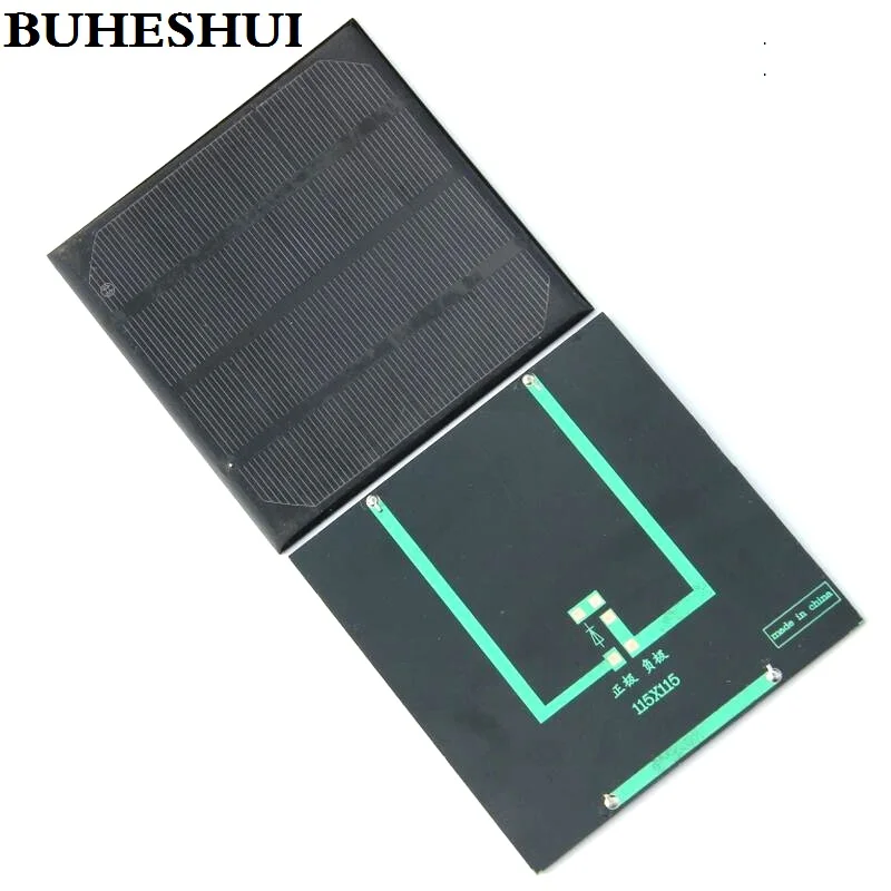Монокристаллическая солнечная панель BUHESHUI 2 Вт 6 в батарея модуль для