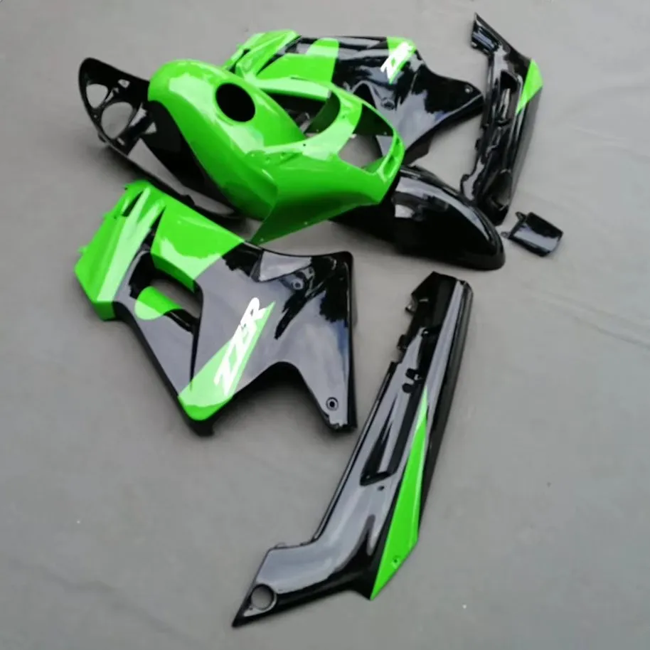 МОТОЦИКЛ ABS обтекатель для Kawasaki ZZR250 ZZR 250 ZZ-R250 2007-2009 2009 07 08 09 обтекатели комплект кузов зеленый УФ окрашенный