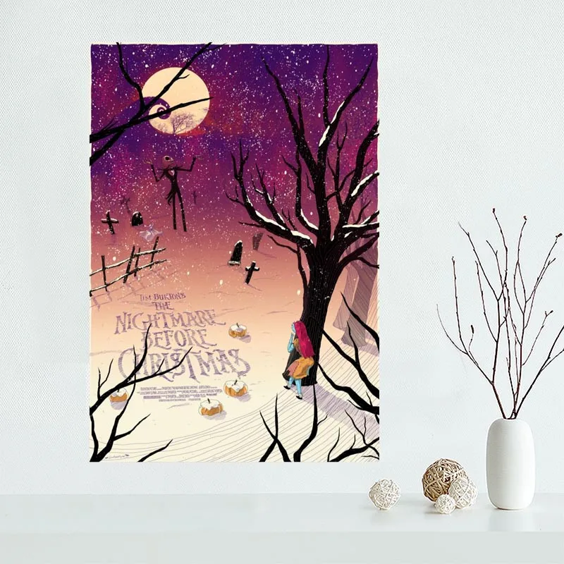 

На заказ холст кошмар постер художественное украшение постер ткань настенный постер шелковая ткань и QAZ98K