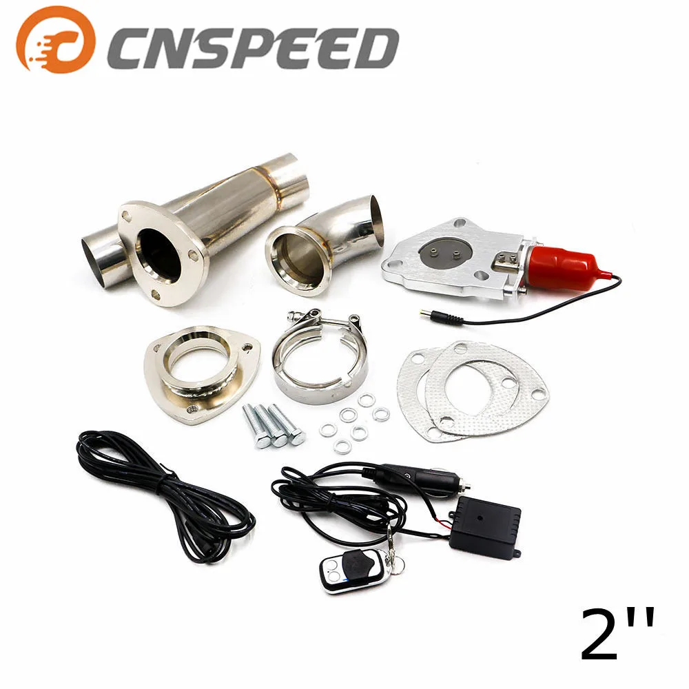 

CNSPEED 2-дюймовый выпускной клапан с пультом дистанционного управления, Электрический Выпускной клапан из нержавеющей стали