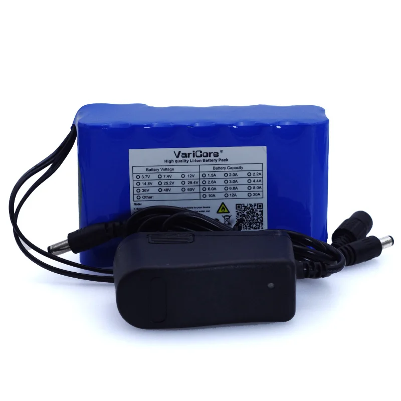 VariCore 12V 10Ah 18650 литий-ионная аккумуляторная батарея 10000mAh с BMS плата защиты цепи