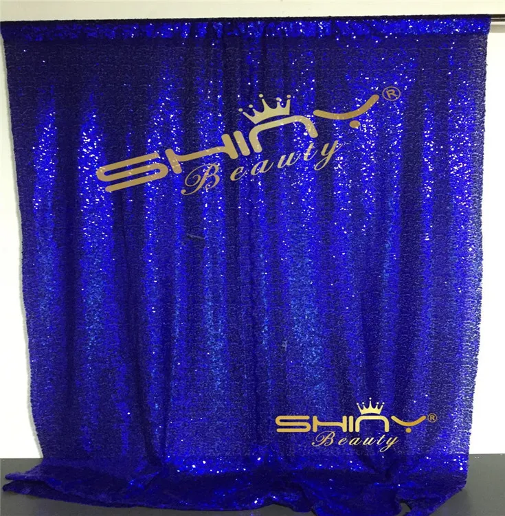 ShinyBeauty 7x7ft-королевский синий фон с блестками, фото шторы, шторы с блестками для спальни-больше вариантов цвета-Rr