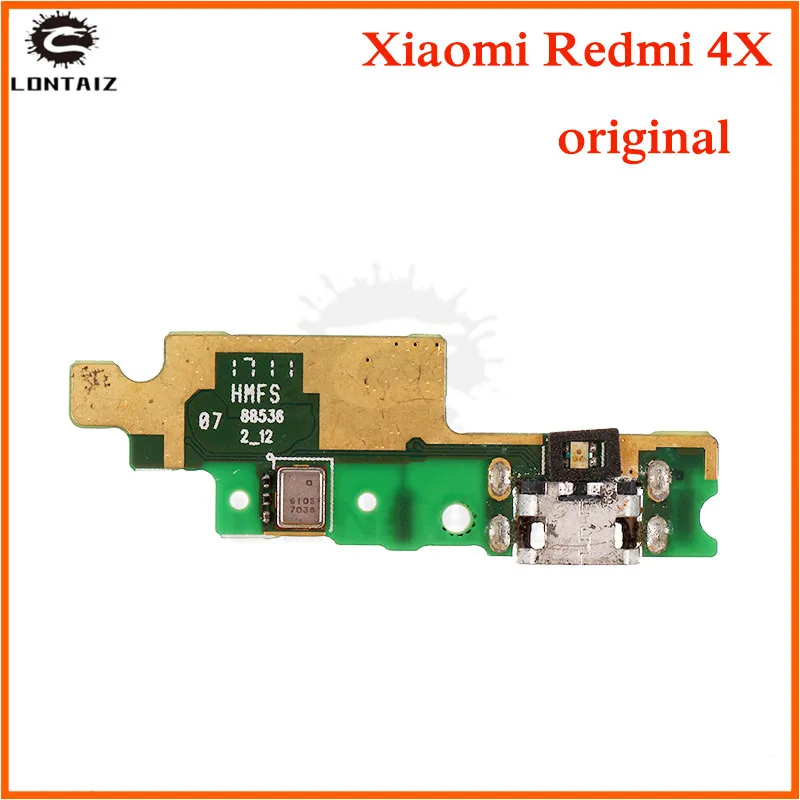 Для Xiaomi Redmi 4X Micro USB плата разъем порт зарядки док-разъем микрофон с гибким кабелем плата