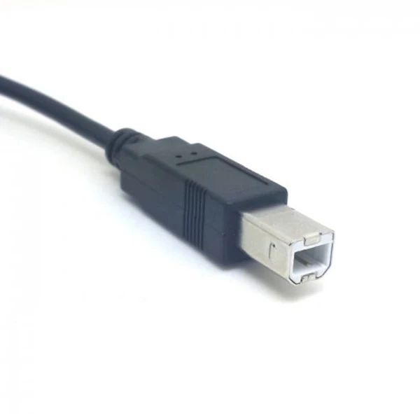 Двойной USB 2 0 папа к стандарту B Мужской Y кабель 80 см для принтера и сканера