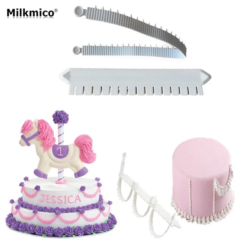 Помадка торт измерения Клейкие ленты для торта границы Декор деления правитель