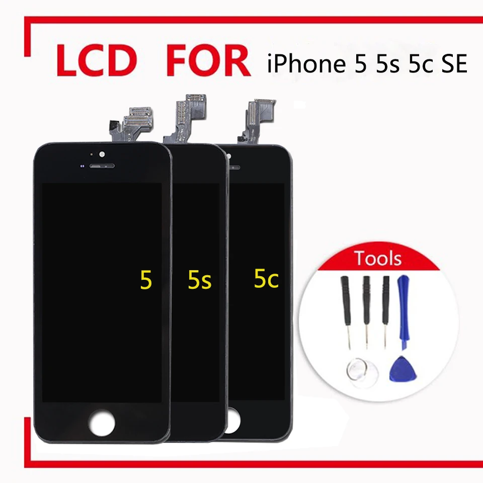 5 0 дюймов Дисплей для iPhone 5S 5C SE ЖК дисплей Полное собрание Сенсорный экран