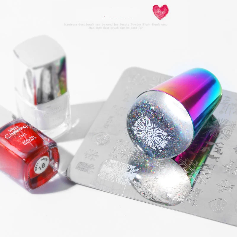 1 шт. силиконовая голографическая головка для ногтей|Шаблоны дизайна ногтей| |