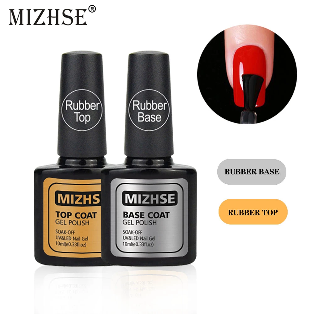 MIZHSE грунтовка для геля гель лак Полупостоянный Vernis резиновая верхняя основа пальто для ногтей Гибридный лак для ногтей гель лак
