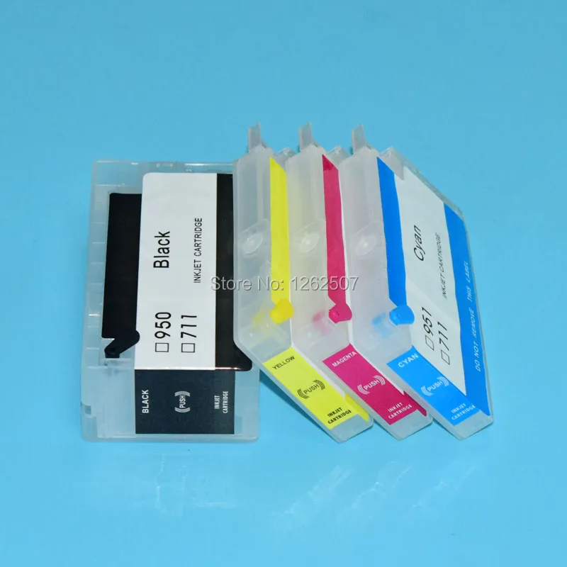 950XL 952XL 953XL 954XL 955XL 711XL многоразовый картридж без чипа для HP 7740 8710 8715 8720 8730 8740 8210 8216 8610