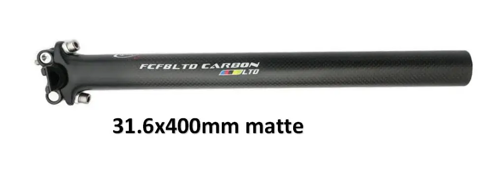 matte FCFB матовые велосипедные Рули из углеродного волокна 3 K, комплекты для горного велосипеда, комплекты для руля, руля для велосипеда, подседельный штырь, углеродные детали - Цвет: matte