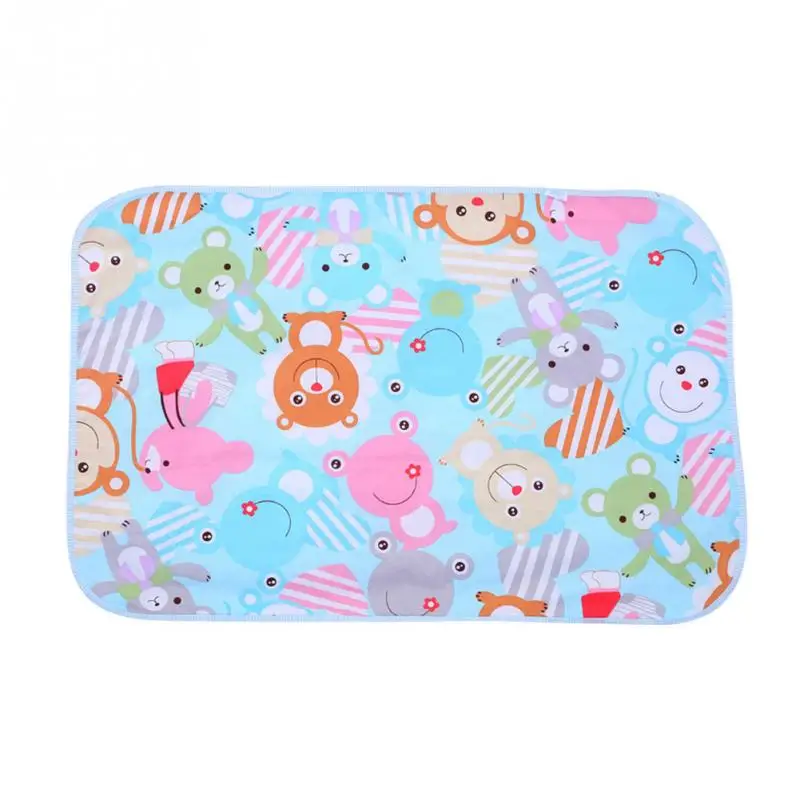 Bear 60x90 см 3 слоя детские пеленки Многоразовые пеленки коврик моющийся Водонепроницаемый коврик горячая распродажа - Цвет: Bear