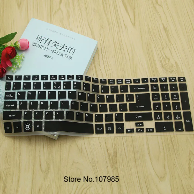 Black 15 17 дюймов ноутбук Клавиатура Защитная крышка для acer Aspire ES 15 ES1-531 ES1 531 M3-581T M3-581TG M5-581 M5-581T M5-581TG - Цвет: Black