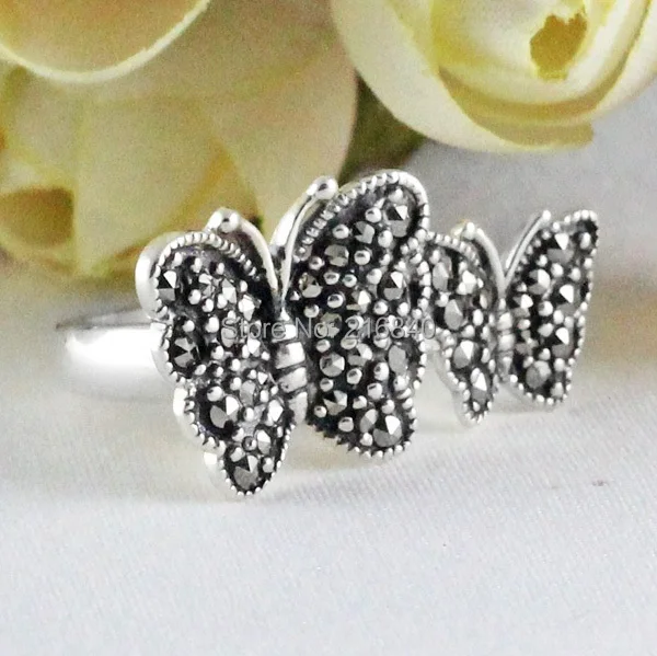 Ювелирные изделия кольцо из стерлингового серебра 925 пробы Ретро стиль старинный