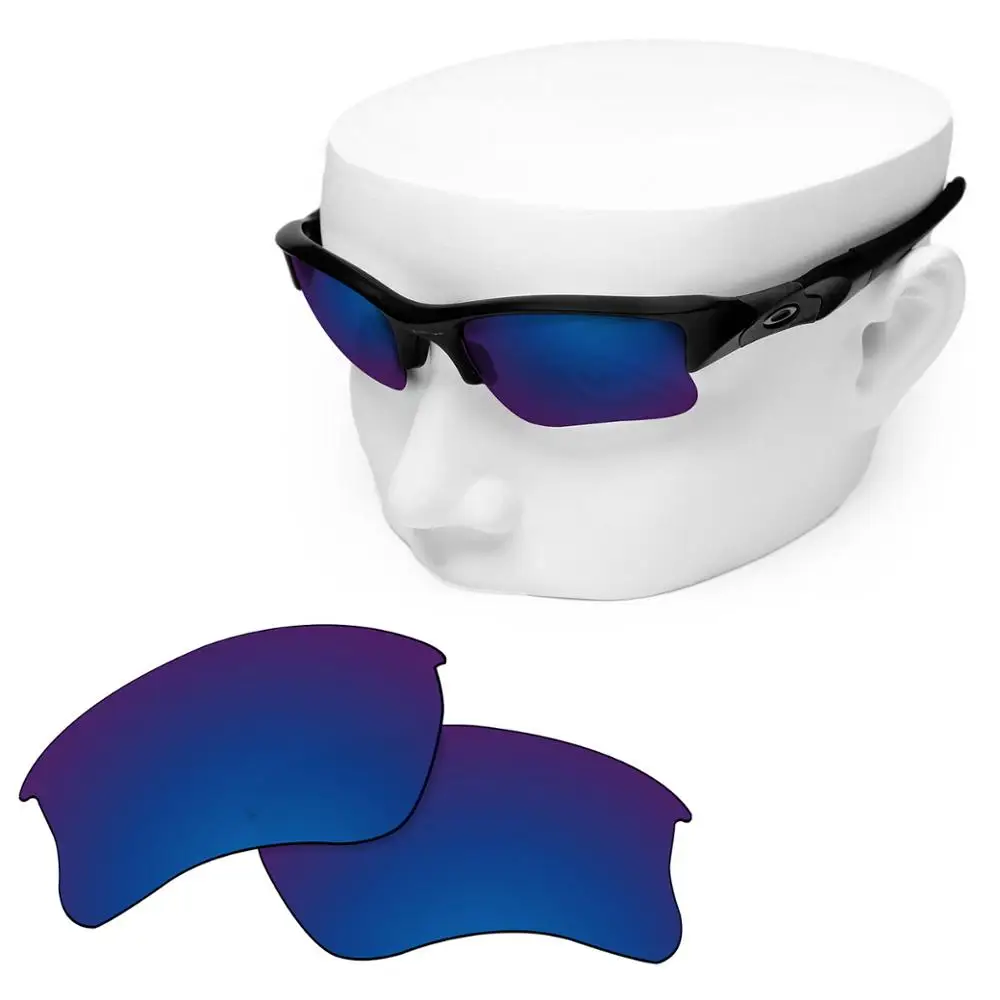 OOWLIT Polarized Replacement Lenses of Deep Water for-Oakley Flak Jacket XLJ Sunglasses