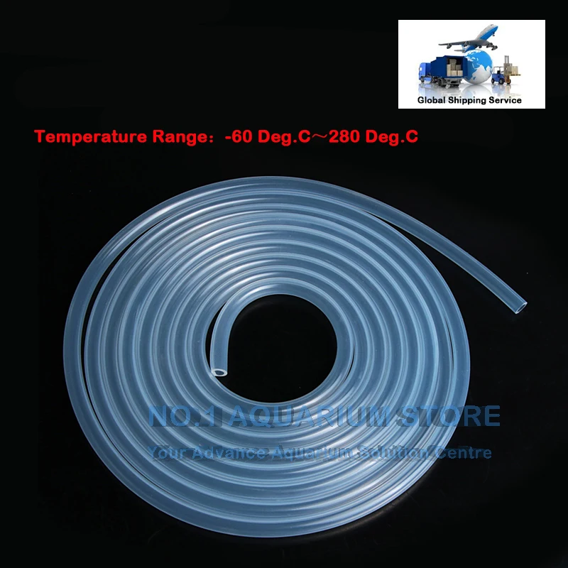 Brand New Food Grade Clear Translucent Silicone Tube Pipe Hose 3*5mm For Aqaurium Dosing Pump Non-toxic Beer Milk Soft Rubber | Дом и сад