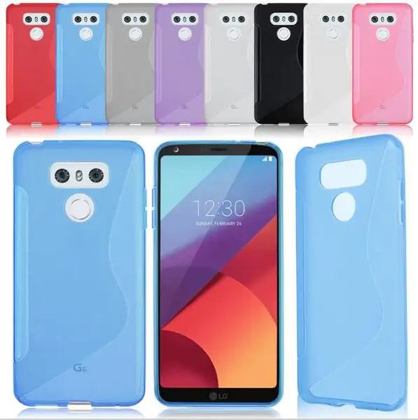 For LG G5 Grip S line Wave Soft TPU Gel Jelly Clear skin Cell Phone back cover case Anti Fall cases Coque |