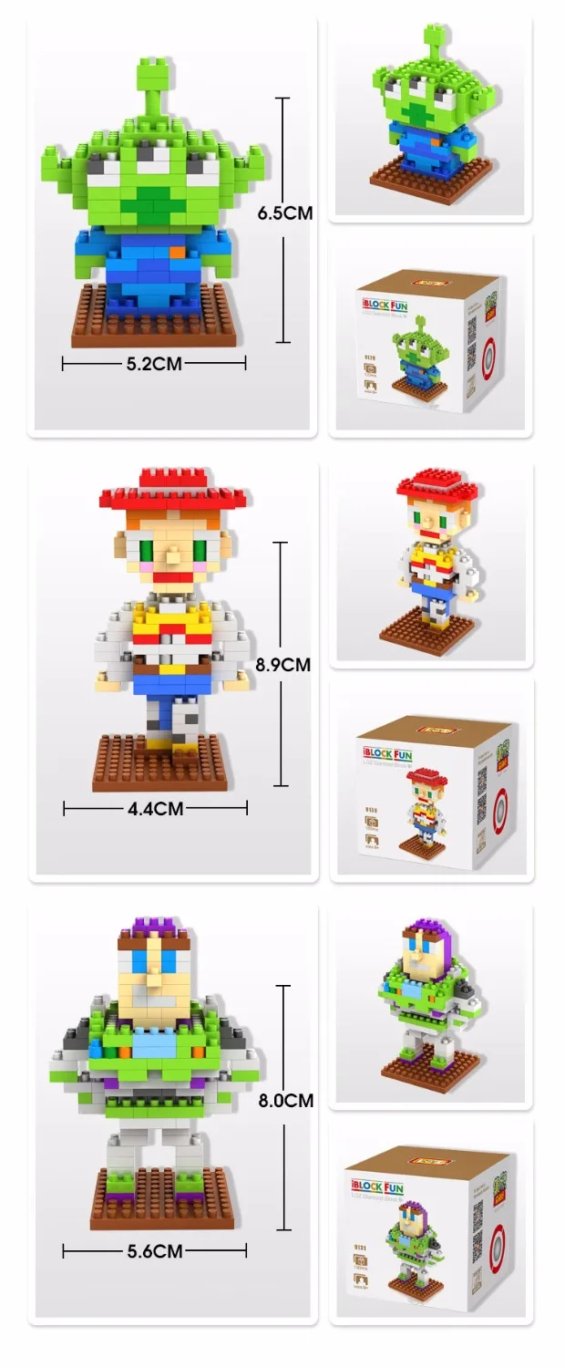 LOZ Diamant Blocs Fille Cowboy Poupee Jessie фильм фигурку аниме Dessins Animes Micro Briques de Construction Pixels рисунок