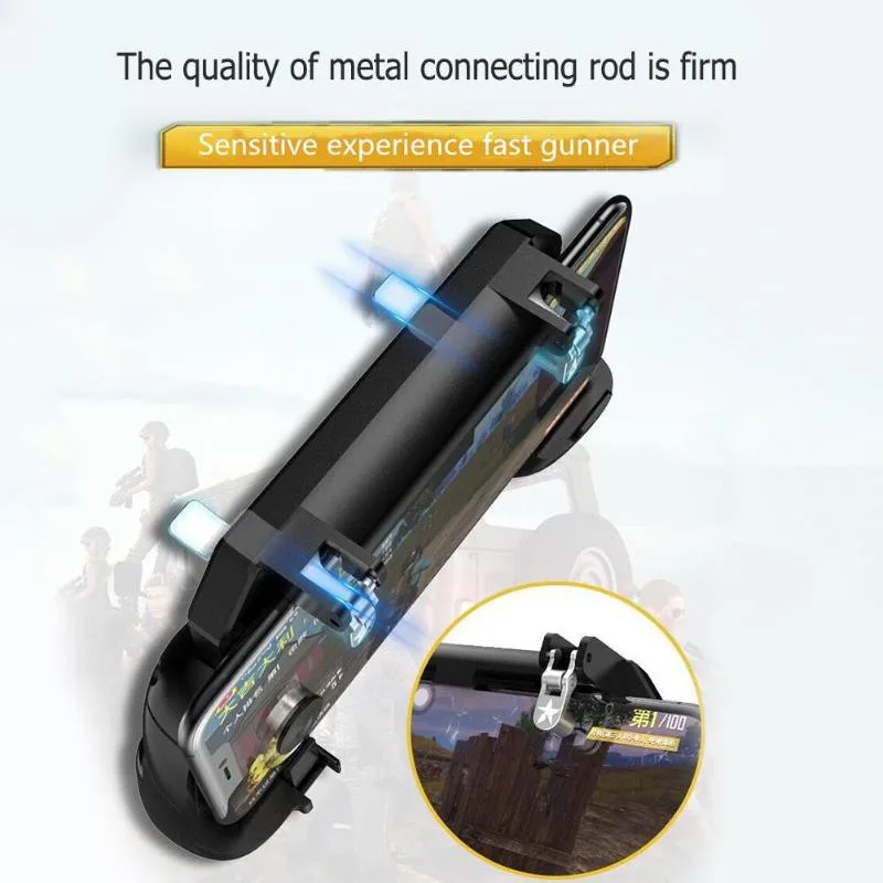 

K11 Folding Mobile Phone Gamepad Handle Joystick Stand Holder 90 Degrees Rotating For Android iOS PUBG Game