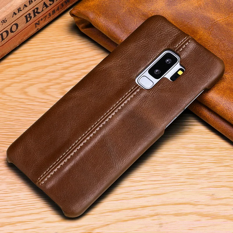 Оригинальный чехол из натуральной коровьей кожи для сотового телефона Samsung Galaxy