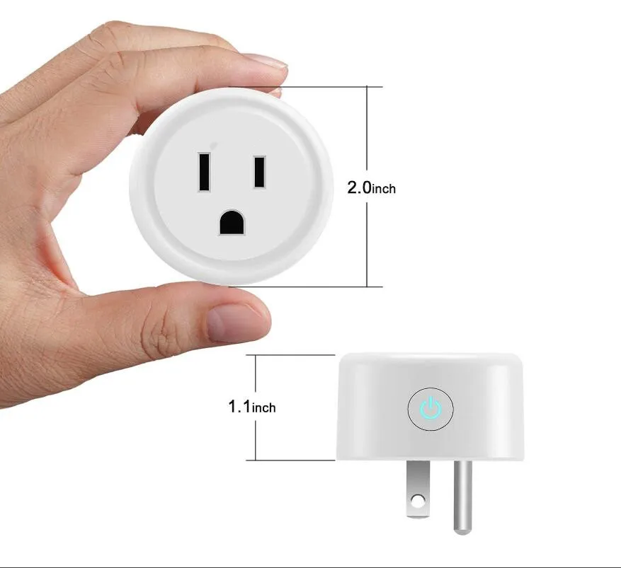 Умная мини розетка с Wi Fi совместимая Alexa Google Home и IFTTT не требуется концентратор