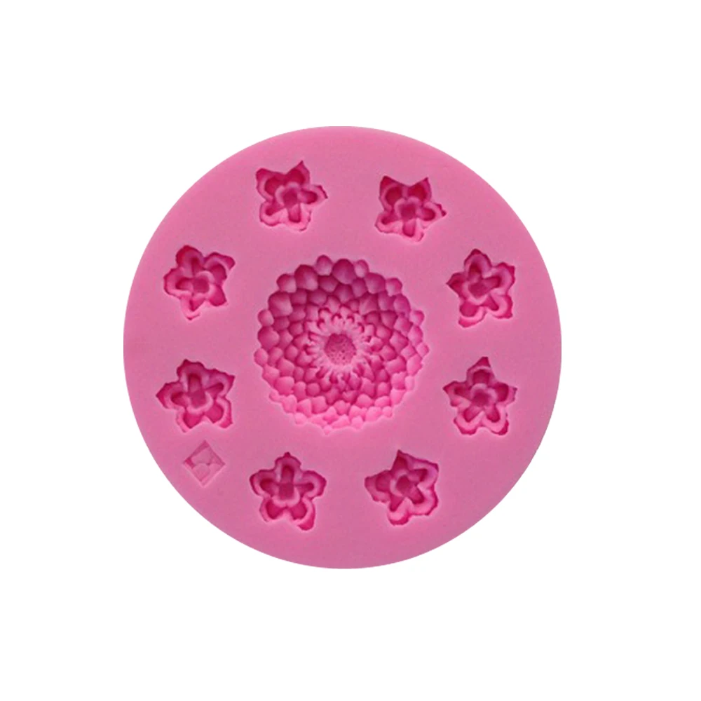 9 цветов сахарное ремесло ледяное печенье Силиконовые формы ручной работы мыло