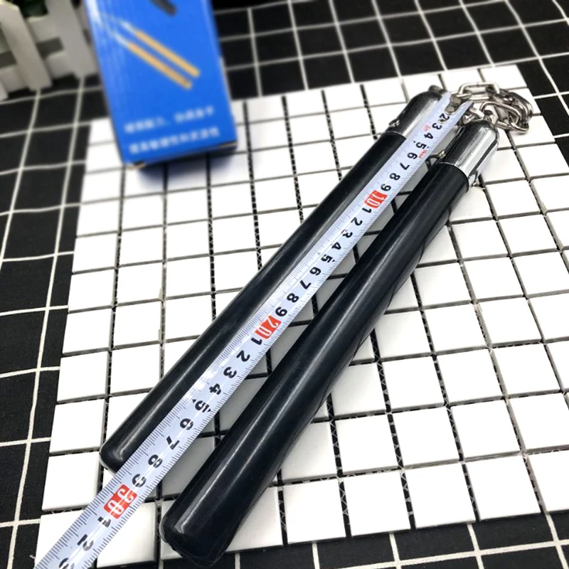 Резиновый эластичный nunchaku дерзкая цепь тренировки каратэ палка безопасности