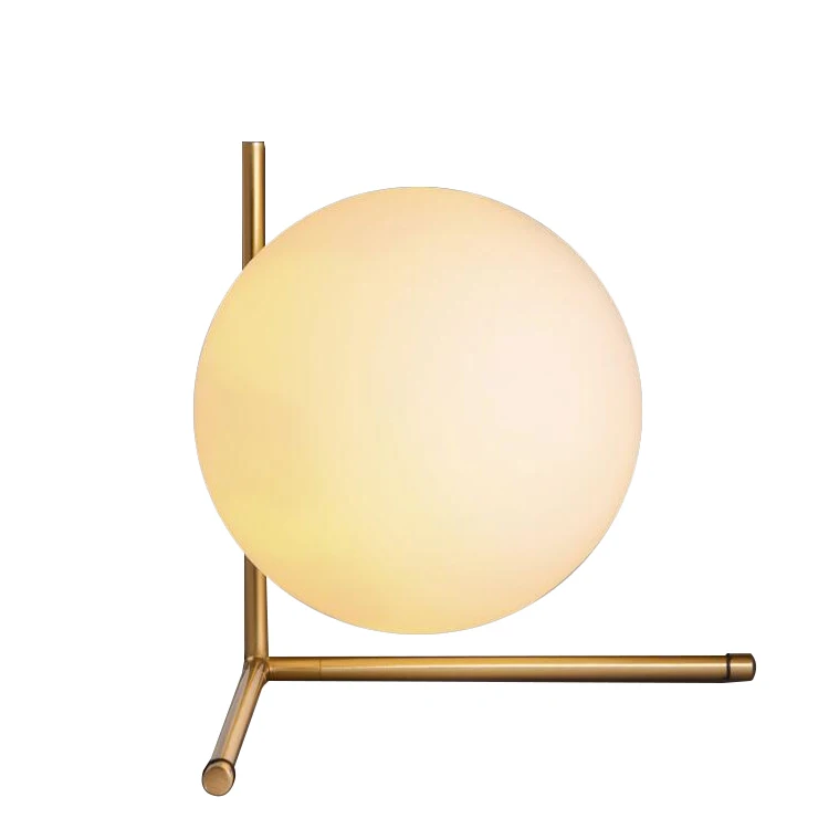 

Modern LED Table Lamp Desk Lamp Light Shade Glass Ball Table Lamp Desk Light for Bedroom Living Room Floor Bedside Gold Designs
