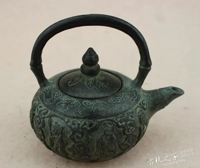 

Antique pure bronze eight Xian pot bronze ware