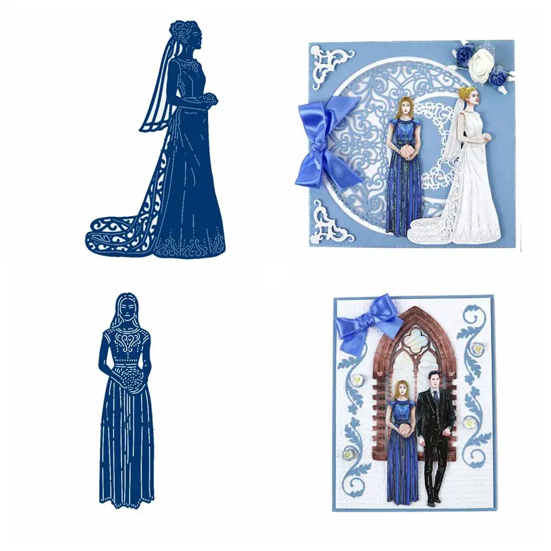 Металлические режущие штампы для невест DIY карты альбом скрапбукинга тиснение