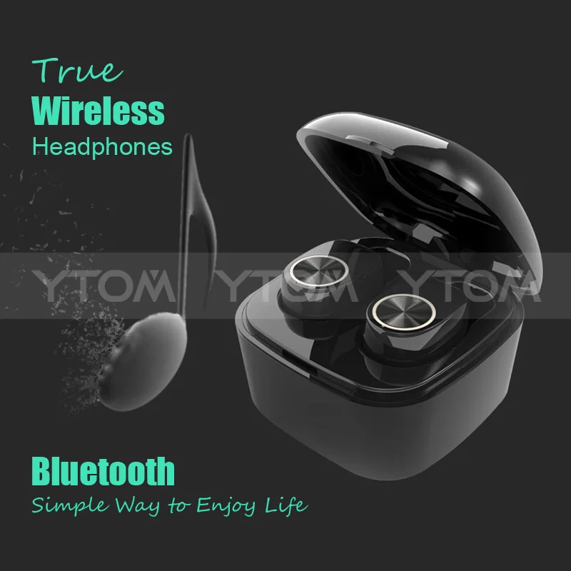 YTOM TWS мини-наушники Ture беспроводные Bluetooth-наушники Twins наушники для телефона