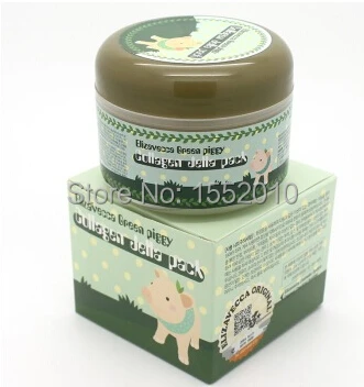 Elizavecca Elizabeth long eared bear (Elizavecca) 100g green pig skin whitening moisturizing E disposable sleep mask|whitening mask cream|whitening