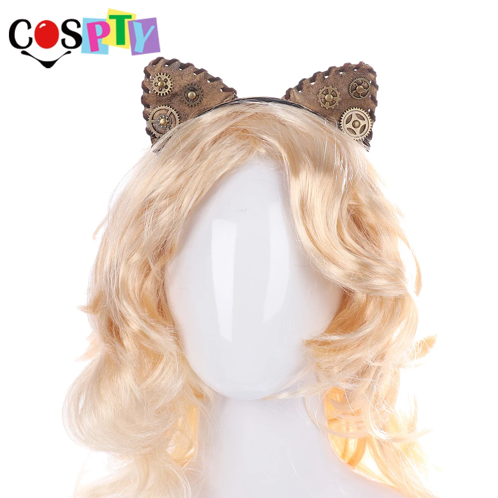 Обруч для волос Cospty в стиле стимпанк Женский винтажный ободок из искусственной