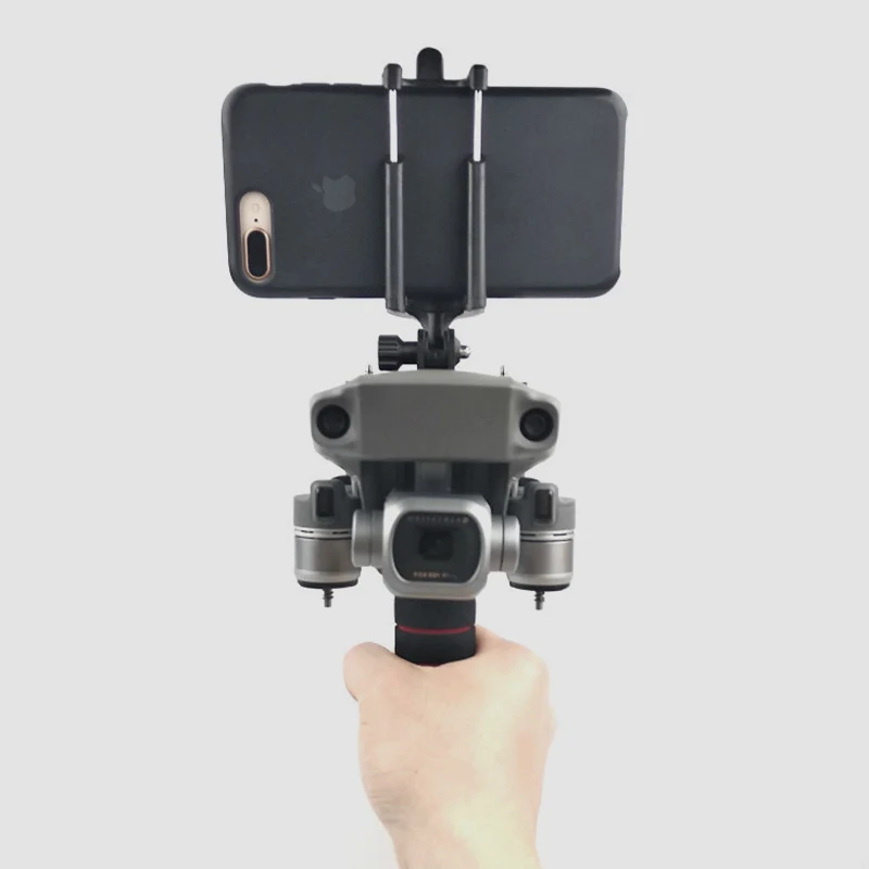 handheld stabilize holder with mobile phone clip mounts for dji mavic 2 pro zoom drone accessories free global shipping