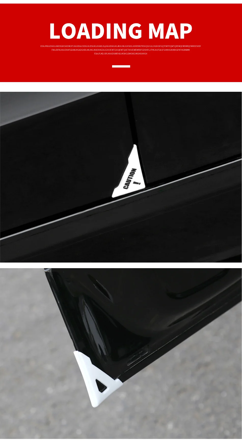 Modification car 2PCS Suitable for Tesla model 3 X S door silicone anti-collision angle modification accessories decoration
