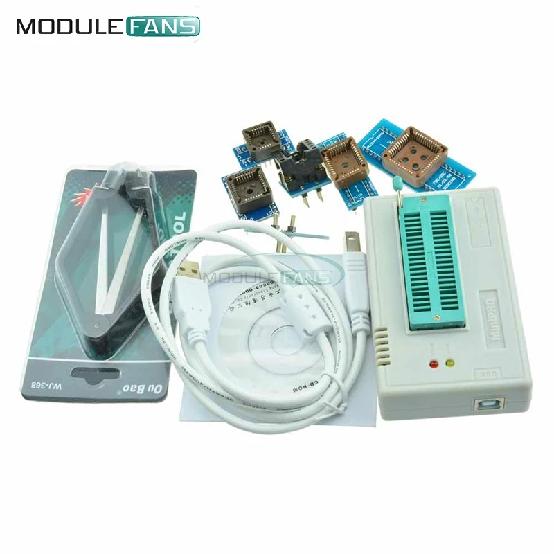 TL866 TL866A TL886CS Programmer Device USB Eprom Flash BIOS 6 Adapter PLCC IC Extractor Universal ICSP Serial Interface PIC MCU |