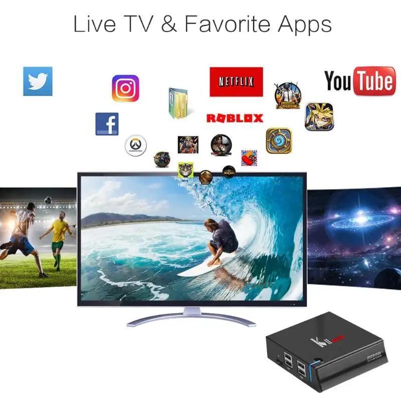 Mecool KII DVB-S2 DVB-T tv Box Android tv Box 4 K Smart tv set top box Android 7 Amlogic S905D tv Box Мультимедийный проигрыватель с IPTV Dual Wifi