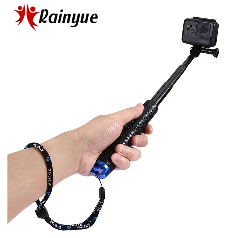 For Go Pro Accessories Handheld Pole Monopod Selfie Stick for GoPro HERO5 HERO4 Session 4 3 2 1SJ4000 SJ5000 Size:19-49cm | Электроника