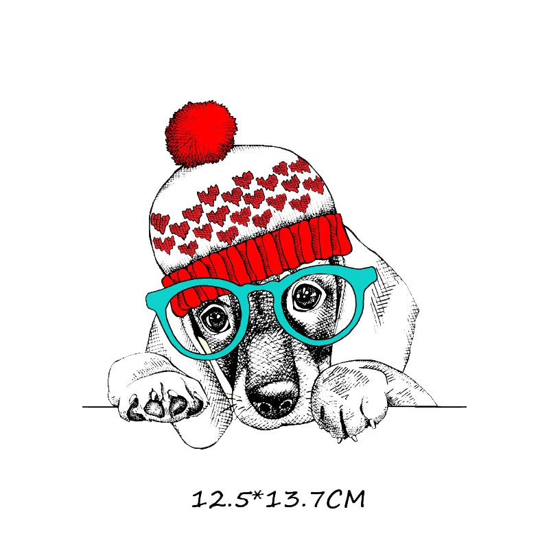 С рисунками из мультфильмов для собаки животные Утюг на теплопередача патчи