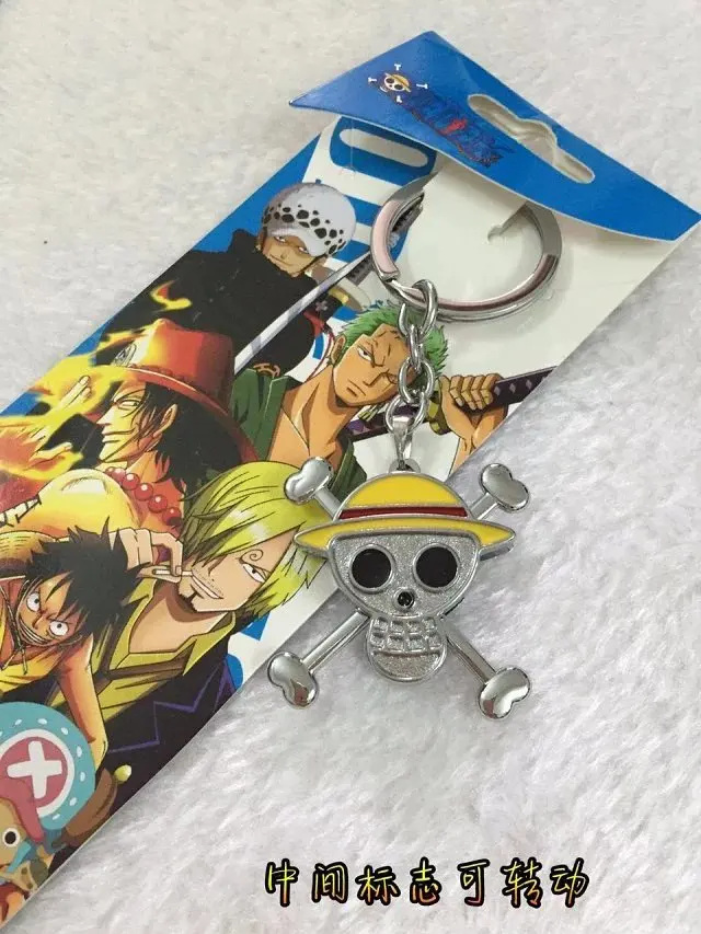 Цепочка для ключей Luffy из аниме поворотный кулон косплея металлическая кукла на