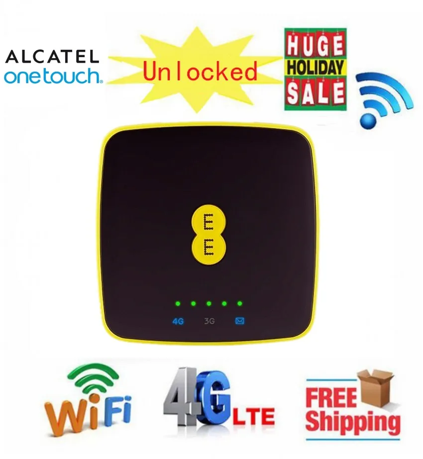 Alcatel Работает с любым оператором EE40 4G Портативный MIFI точка доступа Модем