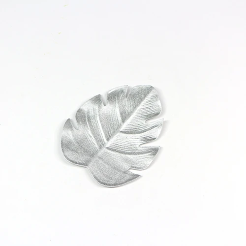 Silver leaf 4 шт. тропические искусственные Пальмовые Листья EVA подставки чашки коврик под тарелку кофе чай чашки коврики напитки подставки Гавайская тема вечерние Декор - Цвет: Silver leaf