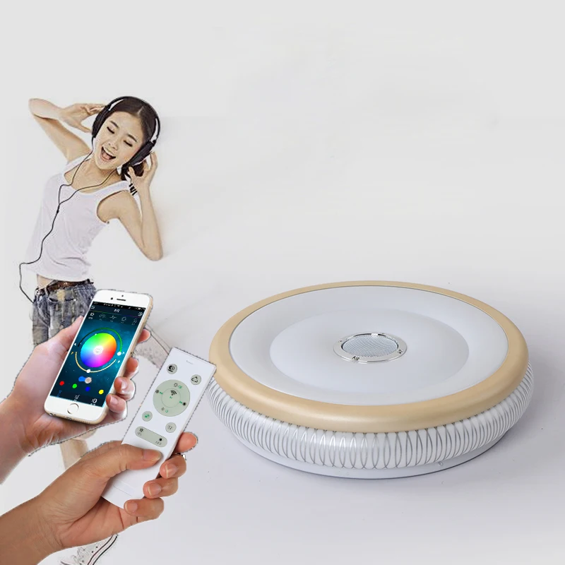RGB Музыка лампа светодиодный Люстра с Bluetooth управление изменение цвета
