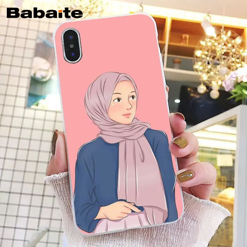 Модный чехол для телефона hijab girl iphone 12 11 Pro Max X XS MAX 6 6S 7 7plus 8 8Plus 5 5S XR|Бамперы| |
